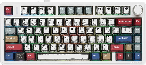 Клавиатура AULA F75 (Comic Keycap, Leobog Graywood V3)