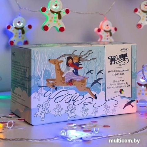 Гирлянда Luazon Нить 20 LED 4м (мульти) 2388695