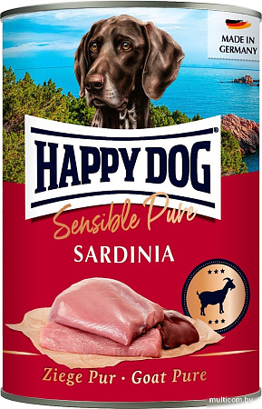 Консервированный корм для собак Happy Dog Sensible Sardinia Коза 400 г