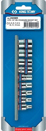 Набор торцевых головок King Tony 2509MR (9 предметов)