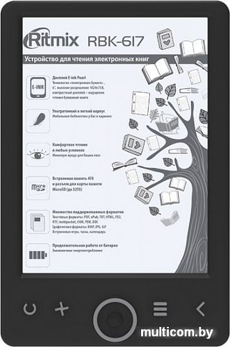 Электронная книга Ritmix RBK-617