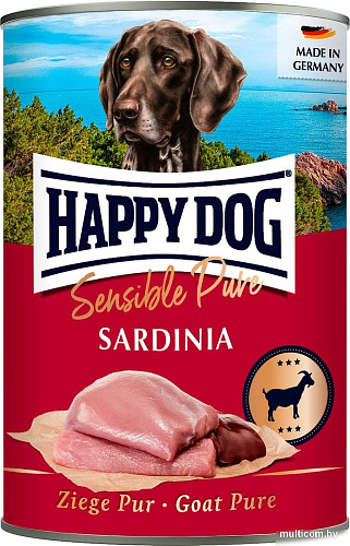 Консервированный корм для собак Happy Dog Sensible Sardinia Коза 400 г