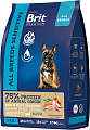 Сухой корм для собак Brit Premium Dog Sensitive с лососем и индейкой 1 кг