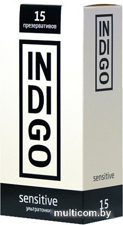 Гладкие презервативы Indigo Sensitive №15 ультратонкие