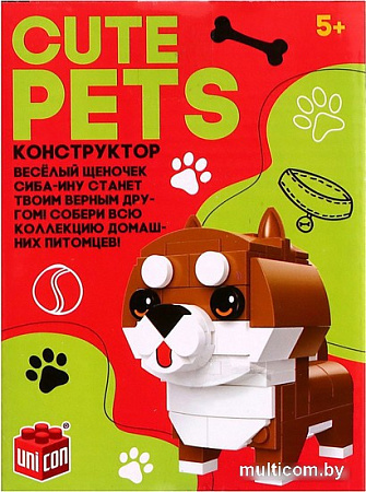 Конструктор Unicon Cute pets 9278945 Сиба-Ину