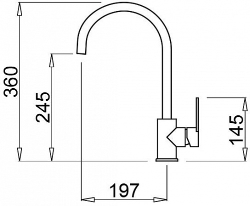 Смеситель Elleci Bridge Titanium M73