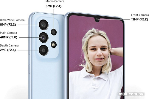 Смартфон Samsung Galaxy A33 5G SM-A336E/DSN 6GB/128GB (голубой)