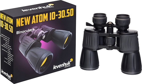 Бинокль Levenhuk New Atom 10–30x50 84622