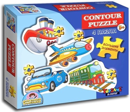 Мозаика/пазл Topgame Игрушечный транспорт 01346