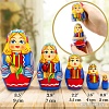 Развивающая игра Брестская Матрешка С тюльпанами в народном голландском костюме (набор 5 шт)