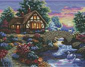 Набор для вышивания Белоснежка Заводь лебедей 4051-14