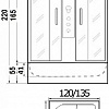 Душевая кабина River Temza 135/135/55 ТН