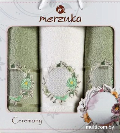 Набор полотенец Merzuka Ceremony 11777 (3 шт, зеленый)