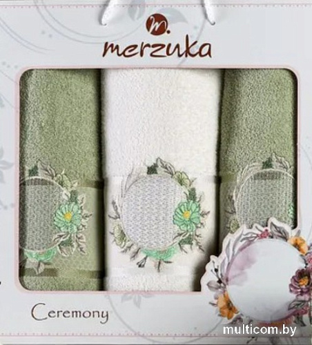 Набор полотенец Merzuka Ceremony 11777 (3 шт, зеленый)