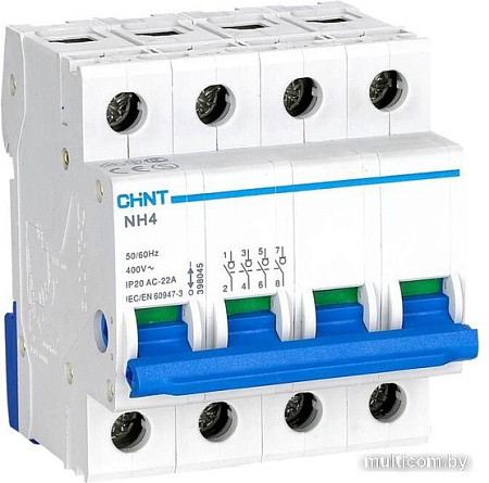 Выключатель нагрузки Chint NH4 4P 100А 398045