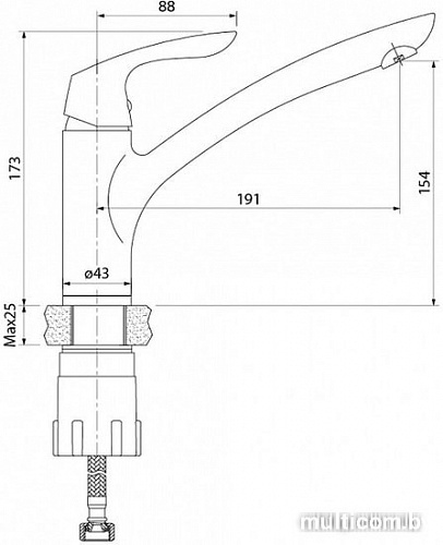 Смеситель IDDIS Line K10SB00i05