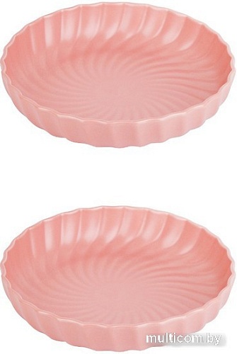 Набор глубоких тарелок Nouvelle Fresh Taste 1730234-Н2 (розовый)