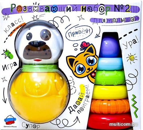 Пирамидка Knopa неваляшка+пирамидка 82043