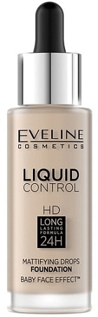 Тональная основа Eveline Cosmetics Liquid Control 010
