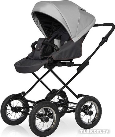 Универсальная коляска Riko Basic Bella Classic (2 в 1, 01/серый/графит)