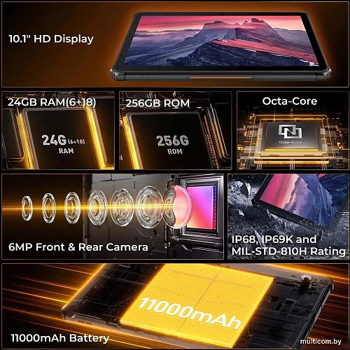 Планшет Oukitel RT9 6GB/256GB (черный)