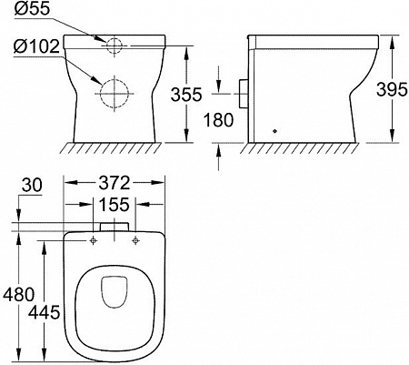 Унитаз Grohe Euro 3932900H