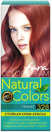 Крем-краска Fara Natural Colors 328 гранат 50 мл