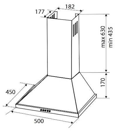 Каминная вытяжка Zigmund & Shtain K 128.51 W