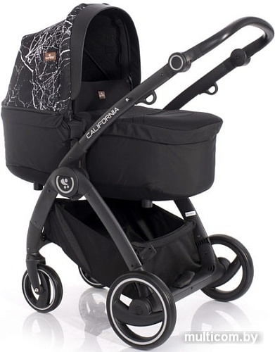 Универсальная коляска Lorelli California (2 в 1, черный мрамор)