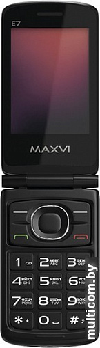Кнопочный телефон Maxvi E7 (красный)