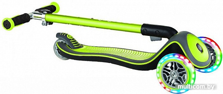 Самокат Globber Elite Deluxe Lights (зеленый)
