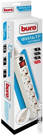 Сетевой фильтр Buro 600SH-1.8-UPS-W