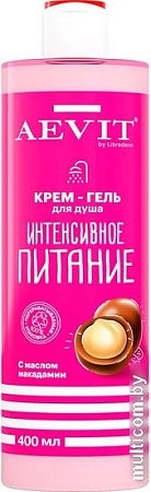 Librederm Крем-гель для душа Aevit Интенсивное питание с маслом макадамии 400мл