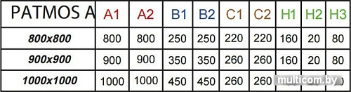 Душевой поддон Radaway Patmos A 80x80 [4S88155-03]
