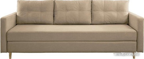 Диван Brioli Рензо П трехместный (рогожка, J2 бежевый)