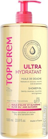 Topicrem Масло для душа Ультраувлажняющее 1 л