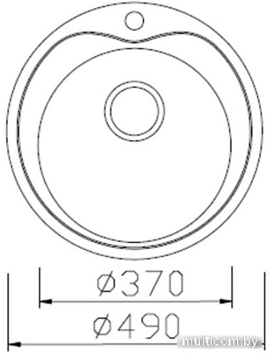Кухонная мойка Stellar 490D 20 см