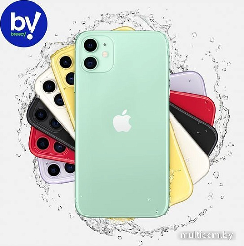 Смартфон Apple iPhone 11 128GB Воcстановленный by Breezy, грейд A (зеленый)