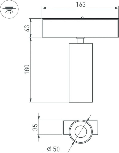 Трековый светильник Arlight Mag-Spot-45-R65-18W Day4000 046594