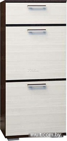 Тумба МебельЭра Ника ТВ500 (высокая венге-лоредо)