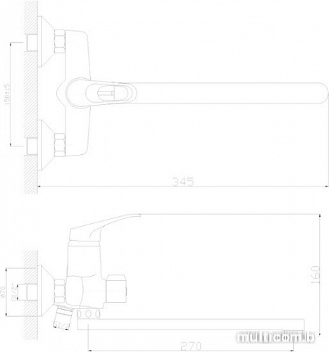 Смеситель Decoroom DR37043