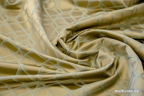 Комплект штор Decoretto Урбан пустыня УП-K3 2.5x2.6 м (золотистая ткань с геометрическим рисунком, 2 шт)