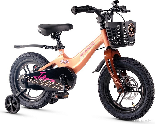 Детский велосипед Maxiscoo Jazz Pro 14 2025 MSC-J1441P (пудра, разобранный)