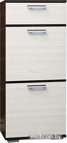 Тумба МебельЭра Ника ТВ500 (высокая венге-лоредо)