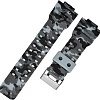 Ремешок Rumi GLS силиконовый для Casio G-Shock GA-110/GA-100/G-8900/GLS-100 (серый камуфляж)