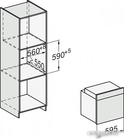 Электрический духовой шкаф Miele H 7464 BP OBSW