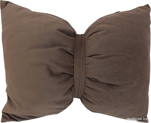 Декоративная подушка Sled Бант 45x35x17 (коричневый)