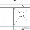 Кухонная мойка Asil AS 3071 (правая, матовая, 1 мм)