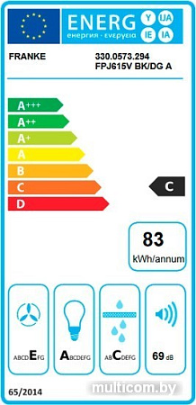 Кухонная вытяжка Franke Smart Vertical 2.0 FPJ 915 V BK/DG 330.0573.295