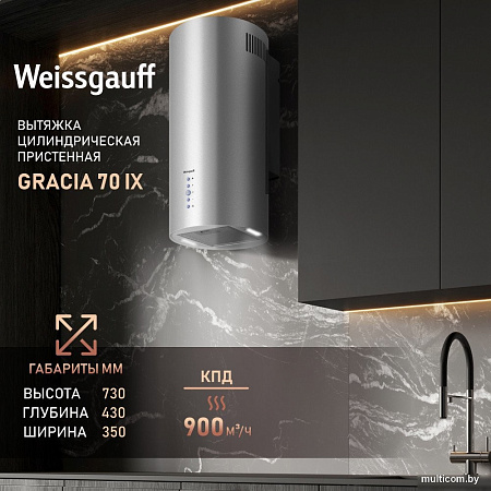 Кухонная вытяжка Weissgauff Gracia 70 IX